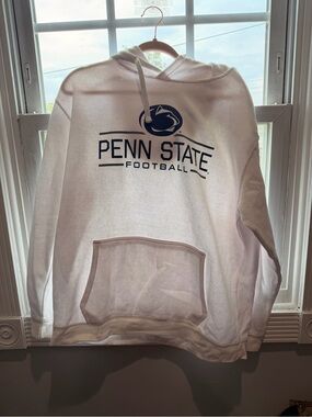 penn state Football White Hoodie Sweatshirt